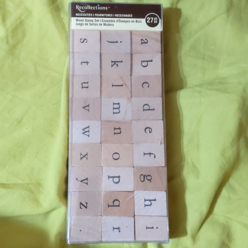 Recollections 27 pieces stamp set lower case *NEW*